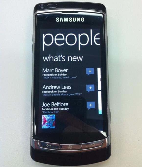 Samsung Windows Phone 7 phone outed as Cetus