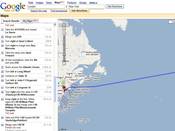 Google Maps says 'swim to New York'
