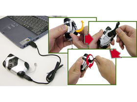Wind-up MP3 player powered by elbow grease