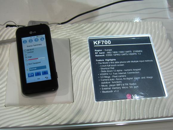 KF700 touch phone leads LG charge at Mobile World Congress