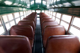 The switch on the bus goes on and off