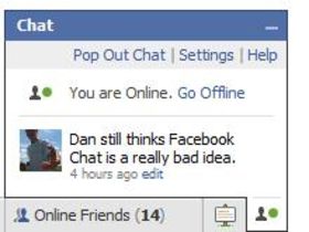 Hands on with Facebook Chat - timewasters only
